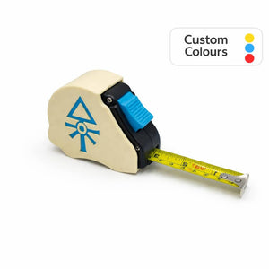 Aeldari tape measure extended showing dual scale - Warhammer 40K 10ft measuring tool with eldar empire emblem