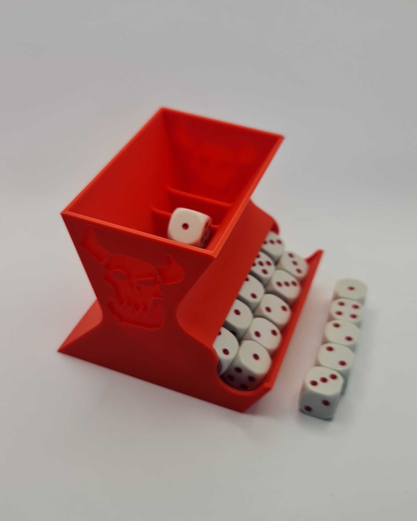 Red 40k Ork Rapid Dice Dispenser