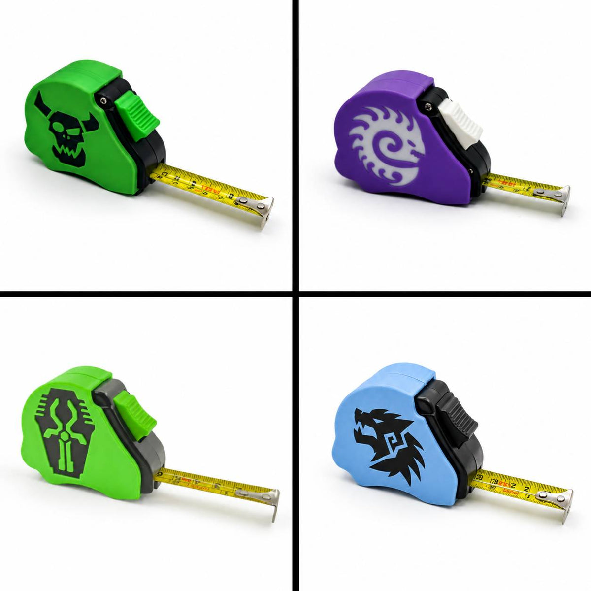 Collection of Faction Specific Tape Measures Space Wolves, Chaos, Necrons and Tyranids - other factions available