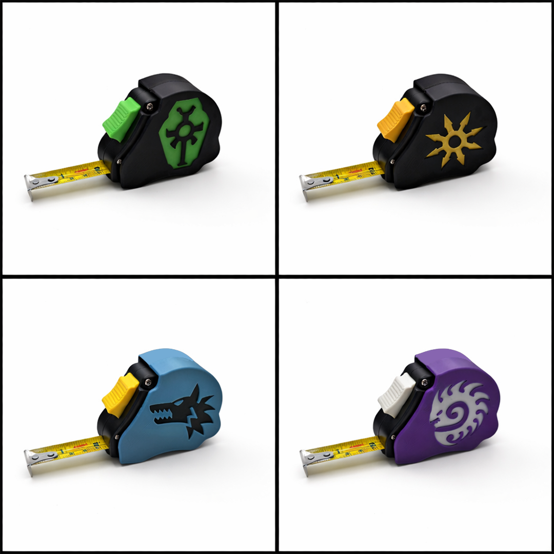Collection of Faction Specific Tape Measures Space Wolves, Chaos, Necrons and Tyranids - other factions available