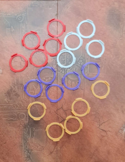 Colour Squad Markers -  Base Rings for 25–100mm