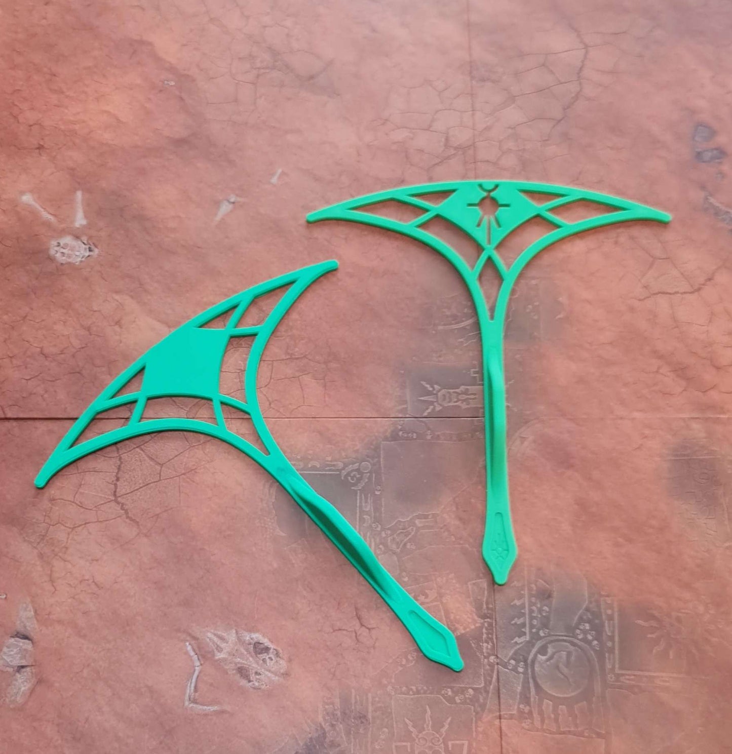 Custom Deepstrike Rulers - 9" Positioning Templates (Set of 2)