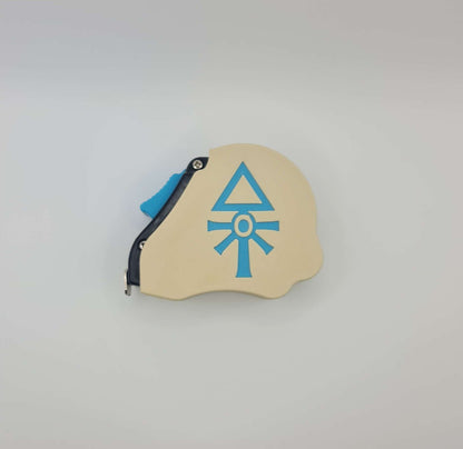 Aeldari tape measure top down - Warhammer 40K 10ft measuring tool with eldar empire emblem