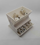 Fleur Order rapid dice dispenser with hopper system - tabletop wargaming 16mm dice holder for holy orders
