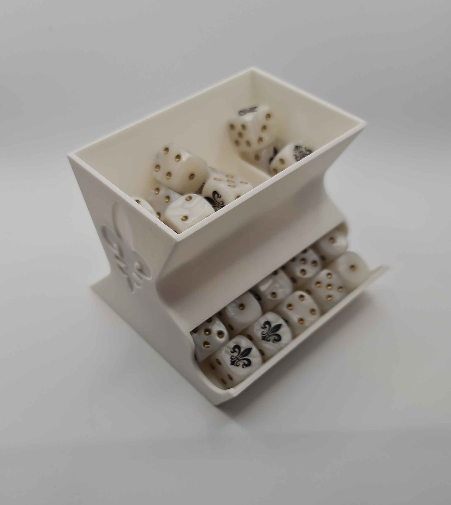 Adepta Sororitas Sisters of Battle rapid dice dispenser with hopper system - Warhammer 40K 16mm dice holder for holy orders
