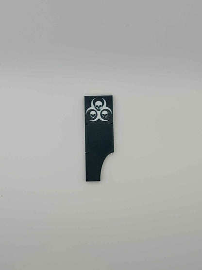 Death Guard Plague Legion combat gauge showing engagement ranges - Warhammer 40K 3 2 1 half inch measuring tool top down