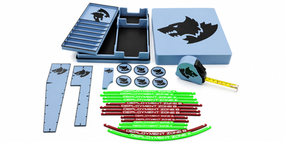 The Forge Vault Battle Box – Benutzerdefiniertes 40K Aufbewahrungssystem | Würfeltablett, Maßband und Organizer für Spielwerkzeuge