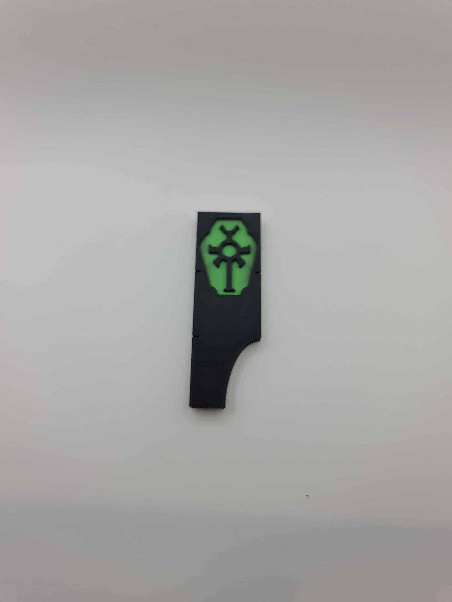 Necron Tomb Dynasty combat gauge showing engagement ranges - Warhammer 40K 3 2 1 half inch measuring tool