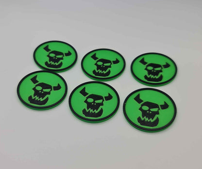Orc 40mm Objective Tokens (Set of 6)