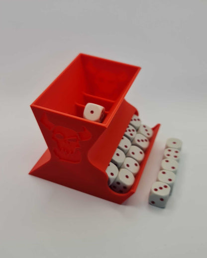Red 40k Ork Rapid Dice Dispenser 