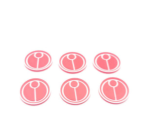 Set of 6 Tau objective command point sticky action marker tokens Thumbnail