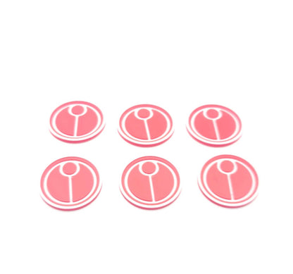 Set of 6 Tau objective command point sticky action marker tokens Thumbnail