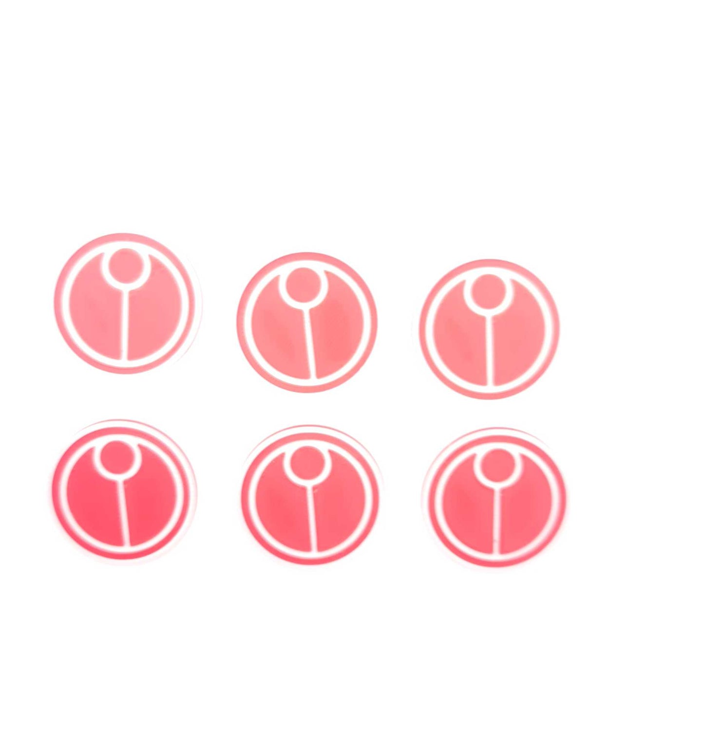 Set of 6 Tau objective command point sticky action marker tokens