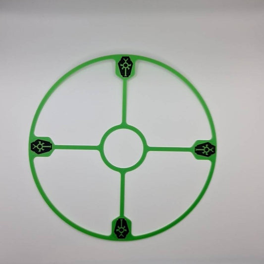 Tomb Dynasty Necron objective markers control radius- Warhammer 40K set of 6 rings for control zones