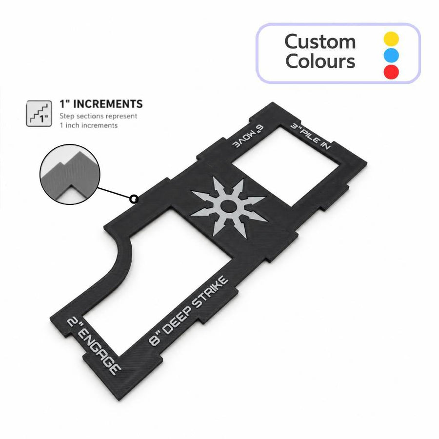 Warp Fiends measurement tool thumbnail – tabletop wargaming range ruler set